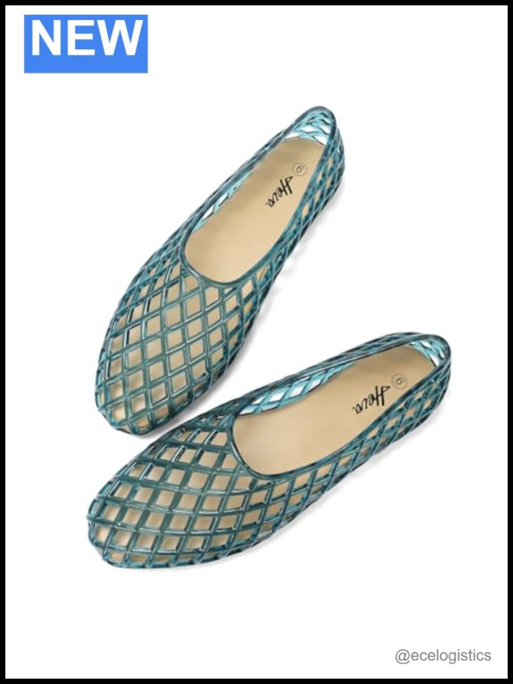 Women's Jelly Mesh Flats Slip-On Clear Hollow Summer Beach Sandals